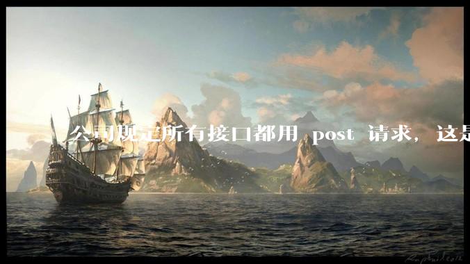 公司规定所有接口都用 post 请求，这是为什么？
