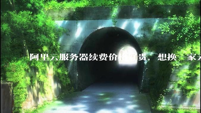 阿里云服务器续费价格好贵，想换一家云服务厂商，该怎么选择？
